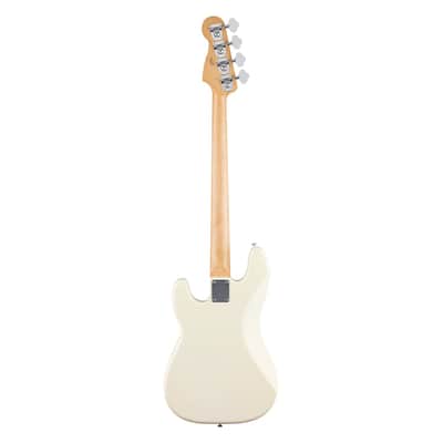 Fender Standard Precision Bass Guitar - Olympic White w/Maple FB image 8