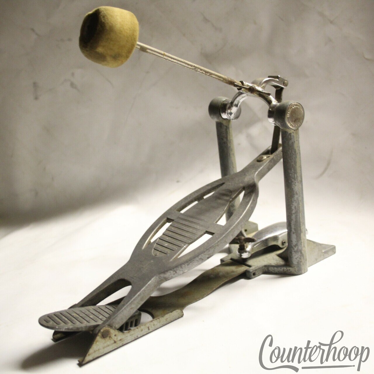 WFL Ludwig Speed King Bass Drum Pedal Twin Spring Beater Vintage 50s Chicago USA — main photograph