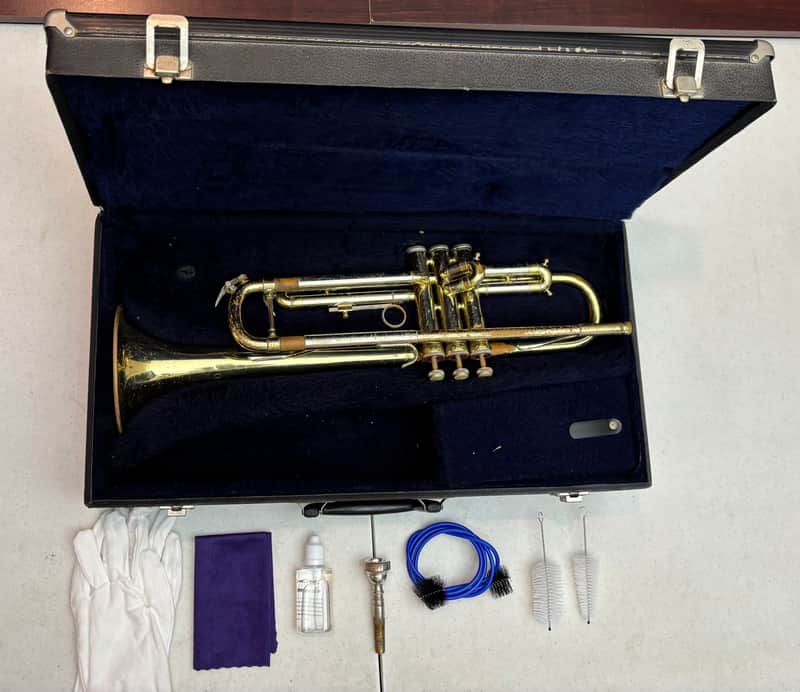 Kadit Bb Trumpet (Blessing Stencil) – Good Condition w/ Case & Accessories image 1