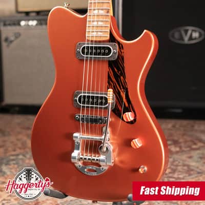 Powers Electric A-Type PF42 NAMM 2026 Hollow Body Electric Guitar - Byzantine Gold with Gig Bag image 1