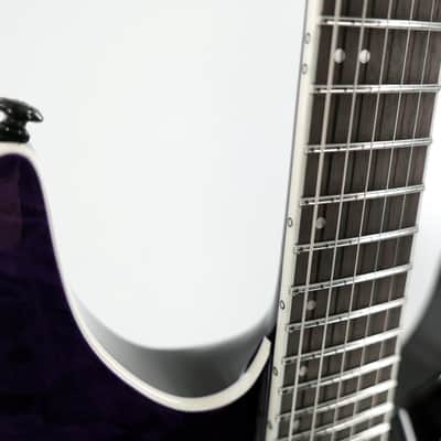 ESP LTD Andy LaRocque ALR-II Signature Guitar w/ Seymour Duncan Pickups & Hardshell Case - See-Thru Purple image 6