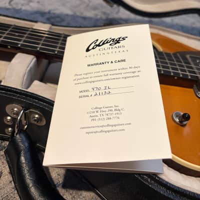 Collings 470 JL Julian Lage Signature 2021 - Present - Antiquated Blonde image 4