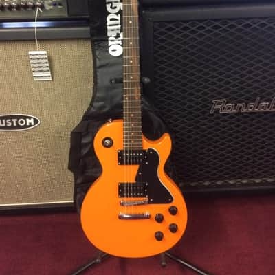 Orange Branded Single Cut Style Bright ORANGE Electric Guitar [ProfRev] image 1