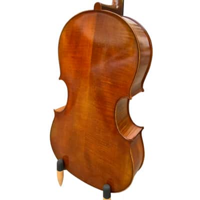 Wider Body Cello 4/4 Full size maple wood, Strong Big rich sound,spirit varnish image 7