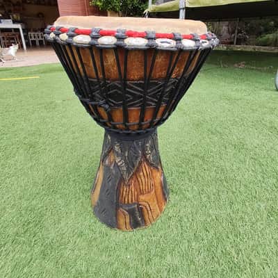 Handmade Professional Djembe - Hand-Carved Solid Wood - 5kg image 8