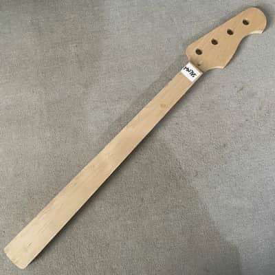 Maple Wood 4 String Fretless Bass Guitar Neck image 1
