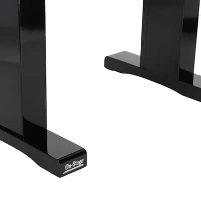 On-Stage KB9503B Hydraulic Height-Adjustable Piano Bench+Premium Tufted Cushion image 6