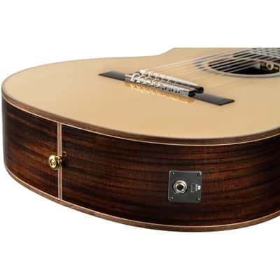 Ortega RCE158RW-8 Performer Series Solid Spruce Top Okoume Neck 4/4 Size Cutaway Nylon 8-String Classical Acoustic-Electric Guitar w/Pro Gig Bag image 15