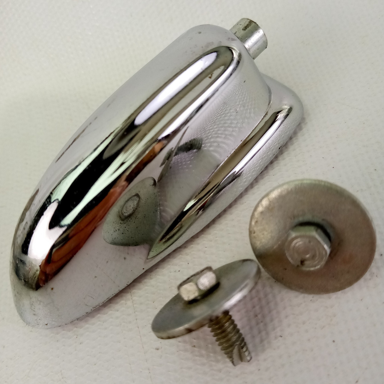 Slingerland 1+ Bass Drum Lugs Large Sound King Chrome 2 1/4" Hex Vintage 60s*EXC — main photograph