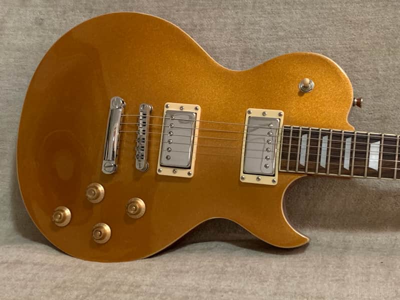 Monoprice Route 66 Single Cut Guitar 2000’s Goldtop LP Style + Gig Bag image 1