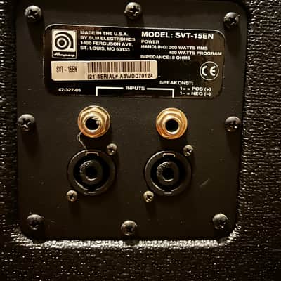 Ampeg SVT-15EN 15" Bass Extension Cabinet 2000s - Black image 2