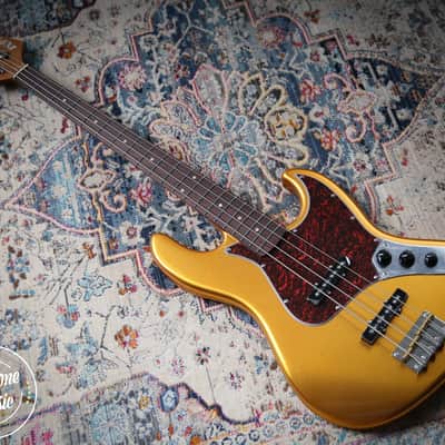 1986 Greco Japan JJB-M1 Medium Scale Electric Bass Guitar (Pink