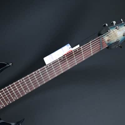 Ibanez RGMS7PB-CBS Cosmic Blue Starburst 7-String Guitar #388 image 4