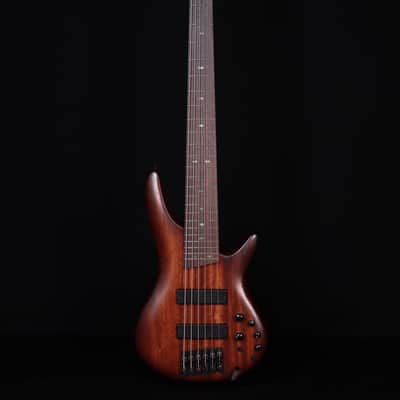 Ibanez SR506AMHL 6-String Bass, Mahogany Brown Burst Low Gloss image 5
