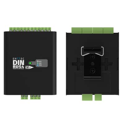 Enttec DIN RDS4 mk2 72004 4 Port DMX / RDM DIN Rail Isolated Splitter Black image 6