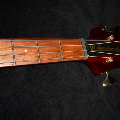 Rickenbacker 4004 CII Cheyenne 2008 Translucent Red Flamed Maple/Walnut with Bubinga Fretboard image 24