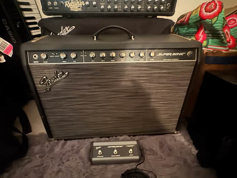 Fender Super-Sonic 112 2-Channel 60-Watt 1x12" Guitar Combo 2006 - 2010 - Black image 1
