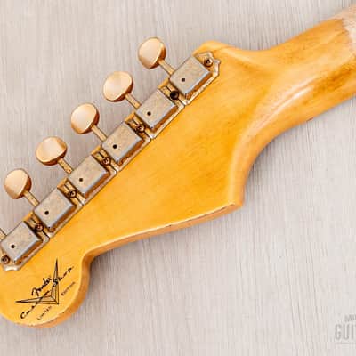 2023 Fender Custom Shop Limited Edition ‘55 Bone Tone Stratocaster Relic Aged Honey Blonde, Mary Kaye w/ Case, CoA image 5