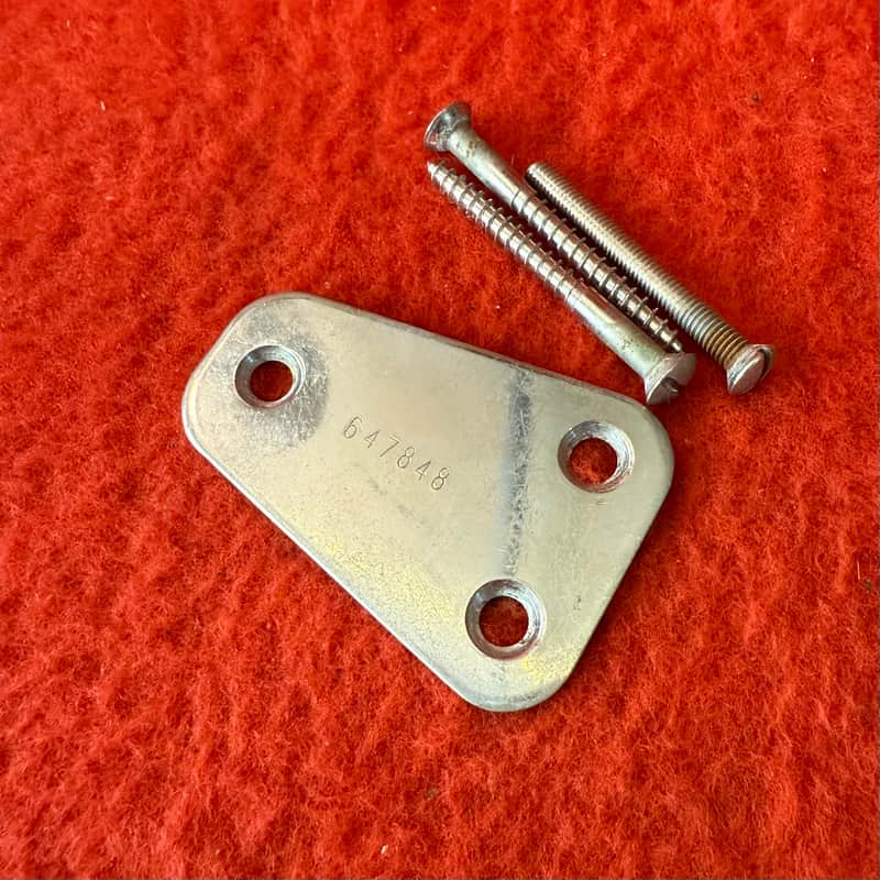 1964 Hagstrom Guitar neckplate Nickel