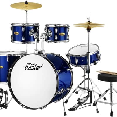 Eastar 22 inch Drum Set for Adults, 5 Piece Full Size Drum Kit Junior Beginner image 1