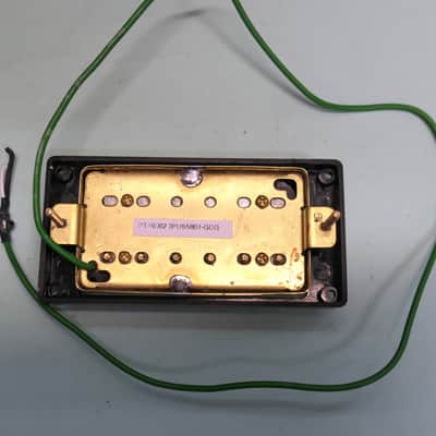 Ibanez SUPER 58 Humbucker Pickup Bridge Gold with Black Ring off George Benson LGB30 image 3