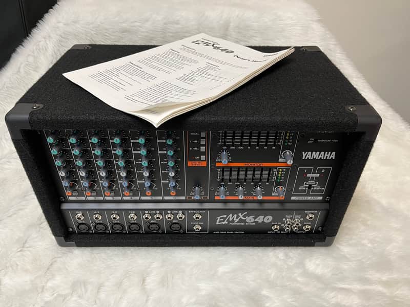 YAMAHA EMX 640 6 CHANNEL POWERED MIXER - NEAR MINT! image 1