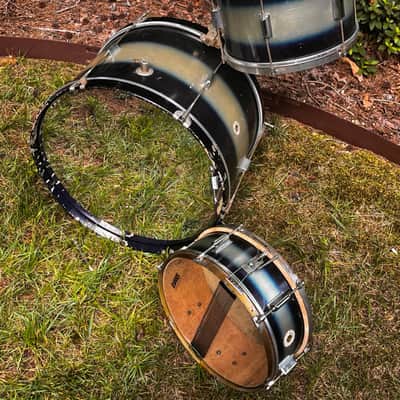 Kent 3pc Drum Kit in Black/Gold Duco 1950’s image 15
