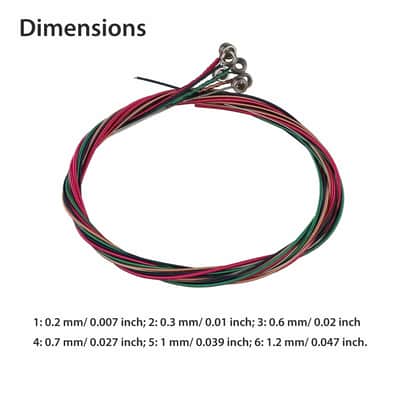 12-Piece Guitar Strings Set – Steel Replacement Strings for Electric & Acoustic Guitar image 3