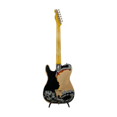 Fender Joe Strummer Road Worn Telecaster Electric Guitar, RW FB, Black, MX2228XXXX image 3