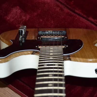 Custom Build Tele-Style HH w/Gibson Custombucker PUs - Black Limba Top, White Gloss Body image 5