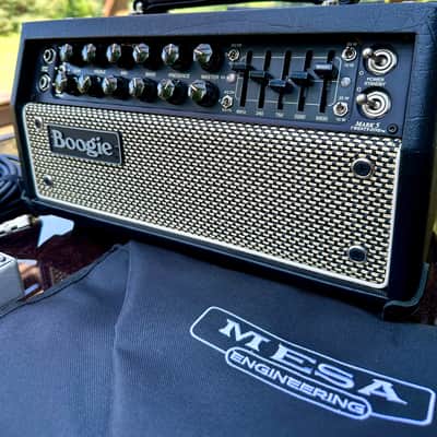 Mesa Boogie Mark Five 25 2-Channel 25-Watt Guitar Amp Head Black and Cream Salt and Pepper Grill image 2