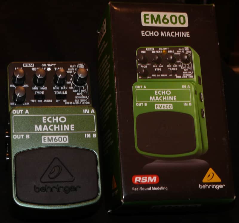 Behringer EM600 Echo Machine Delay Pedal with orig box etc image 1