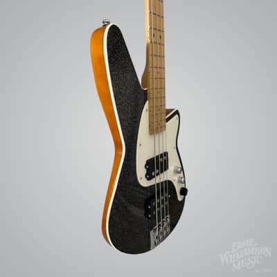 Reverend MRC-BKSP-RM-G-PRCH-HT Mercalli 4-String Bass Guitar, Black Sparkle image 3