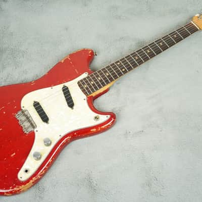 1964 Fender Duosonic, Translucent Red, Mahogany Body + OHSC image 6