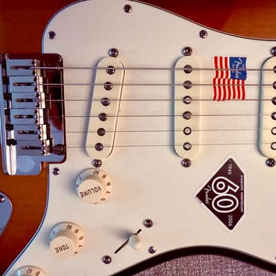 Fender American Stratocaster 60th Anniversary Diamond Edition 2006 Sunburst TIME CAPSULE UNPLAYED! USA Limited Edition Strat Guitar image 6