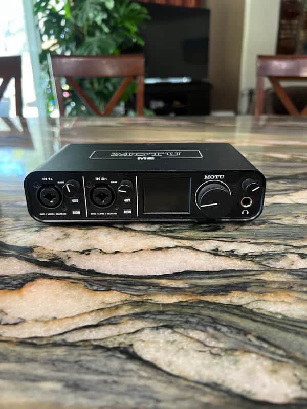 MOTU M2 USB-C Audio Interface 2019 - Present - Black image 1