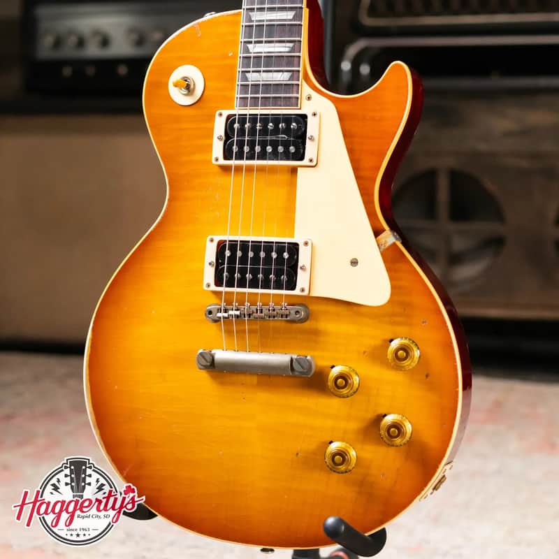 Gibson Custom Shop 1958 Les Paul Standard BOTB Page 153 Murphy Lab Heavy Aged Electric Guitar - Sunburst with Hardshell Case - Demo image 1