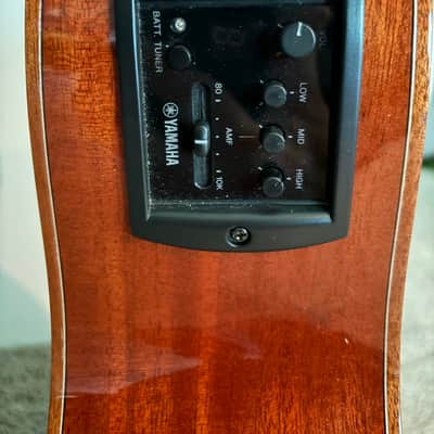 Yamaha A1M Dreadnought Acoustic-Electric with Cutaway 2010s - Natural image 7