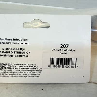 Danmar 207 Aldridge Maple Bass Drum Beater – New Old Stock image 2