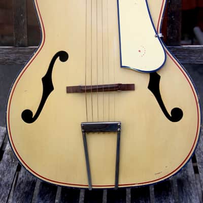 Liberty/Kay/Harmony Archtop 40's/50's Red/Blue and Buttercream Patriotic Gem! image 3