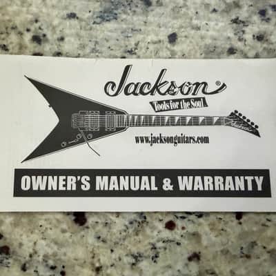Jackson Owners manual and warranty card 2000s image 4