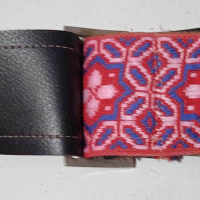 Tom's Vintage Straps made in France Ace style flower red blue & white image 6