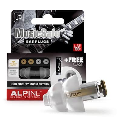 Alpine - Hearing Protection Musicians Earplugs With Two Interchangeable Filter Sets & Case image 2