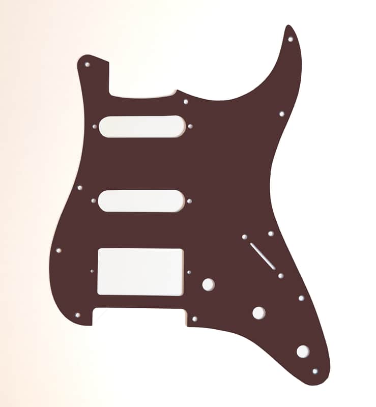 Carmedon Electronics Stratocaster Pickguard 2021 Brown HSS image 1