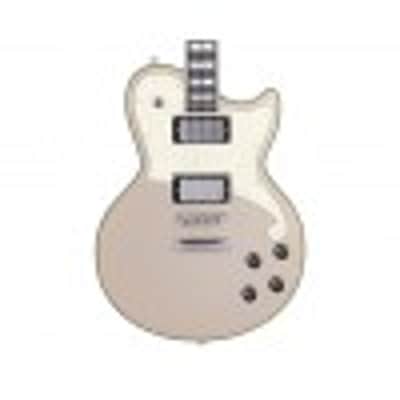 D'Angelico Deluxe Atlantic Electric Guitar With Stopbar Tailpiece, Desert Gold DADATLDSGNS image 3