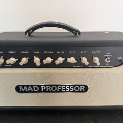 Mad Professor Old School 51 RT-Head 51W Tube Guitar Amp Head - Black and Beige + Original Reverb and Tremolo Foot Switch image 1