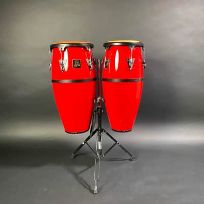 Aspire Fiberglass Congas - Mid 2010’s - Bright Red image 5