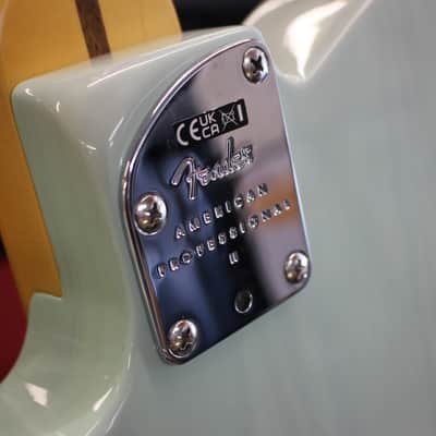 Fender Limited American Professional II Telecaster Thinline Electric Guitar Transparent Surf Green w/Case 6lbs 9oz image 7