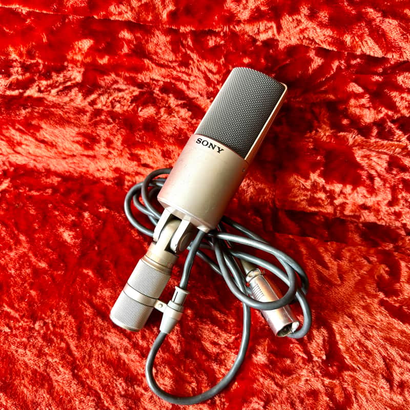 Sony  ECM-56p 1970’s - Nickel medium diaphragm FET cardioid condenser microphone original vintage MIJ japan image 1