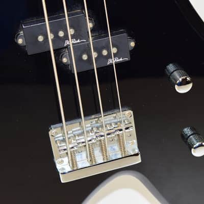 B.C. Rich Bronze Series Warlock Electric Bass Guitar Black image 3